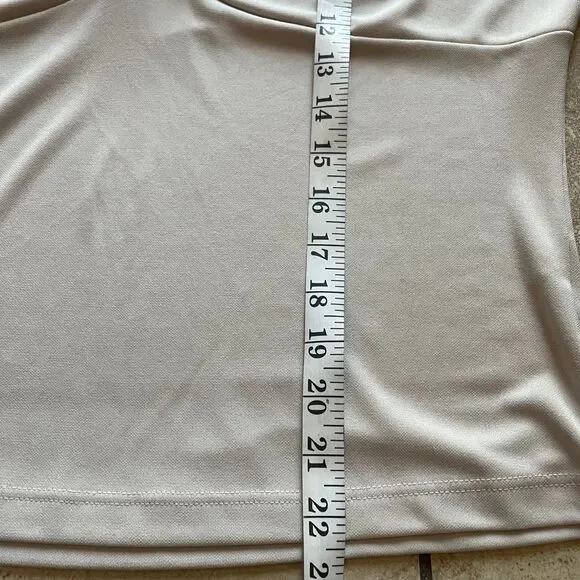 White House black‎ market women's cream sleeveless twist tank XL - Picture 6 of 8